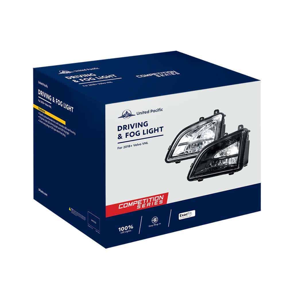2018-2023 Volvo Vnl Chrome Led Fog &Amp; Driving Light 7 2018-2023 Volvo VNL Chrome LED Fog & Driving Light