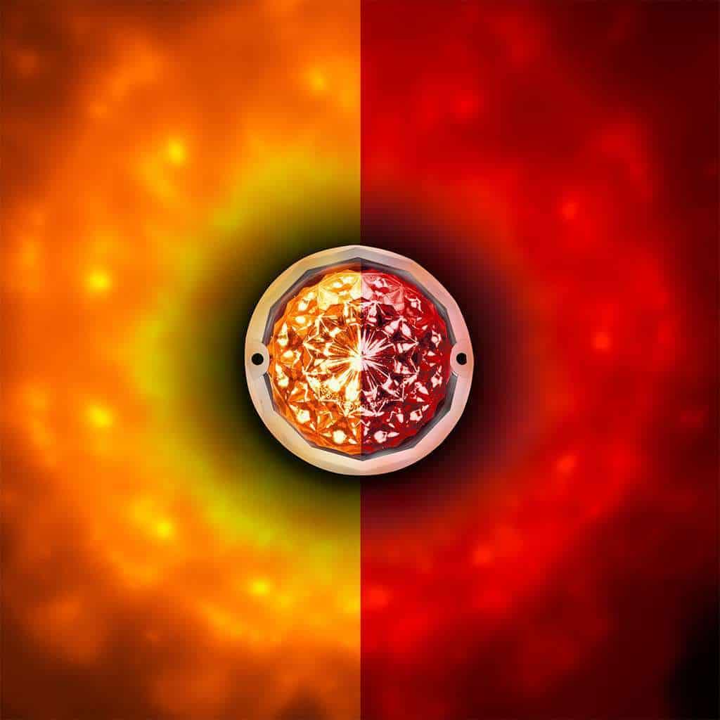 Double Fury Crystal Watermelon Light Kit – Amber &Amp; Red Leds / Clear Lens 10 Double Fury Crystal Watermelon Light Kit – Amber & Red LEDs / Clear Lens
