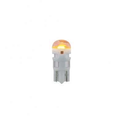 High Power Amber 194/T10 LED Bulbs (2-Pack) – 15 Lumen Single LED