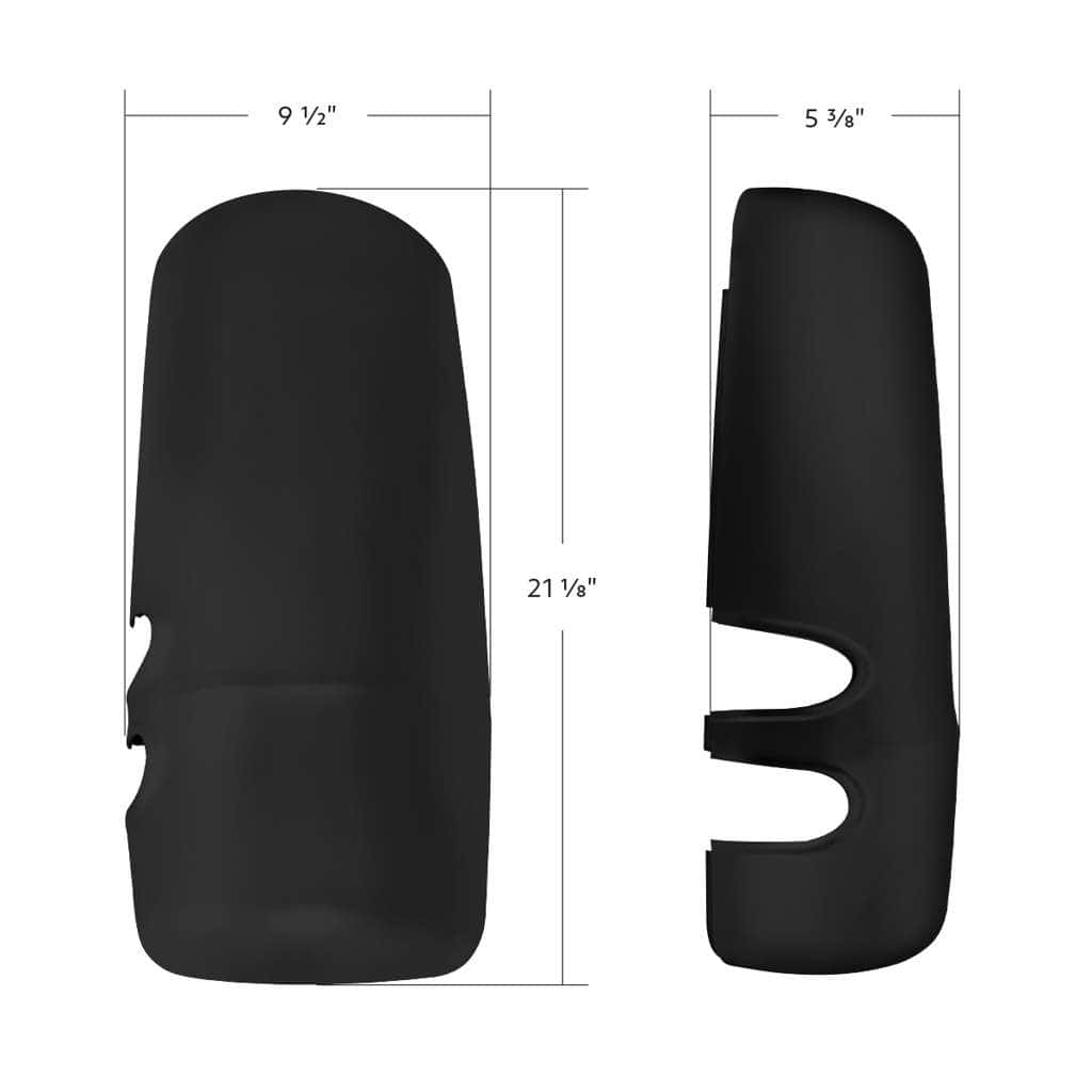 Matte Black Mirror Cover For 2013-2025 Kenworth T680 5 Matte Black Mirror Cover For 2013-2025 Kenworth T680