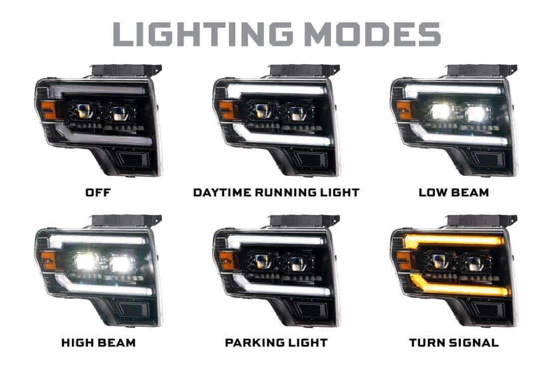 Ford F-150 (09-14) Morimoto Xb Evo Hybrid Led Headlights 6 Ford F-150 (09-14) Morimoto XB Evo Hybrid LED Headlights