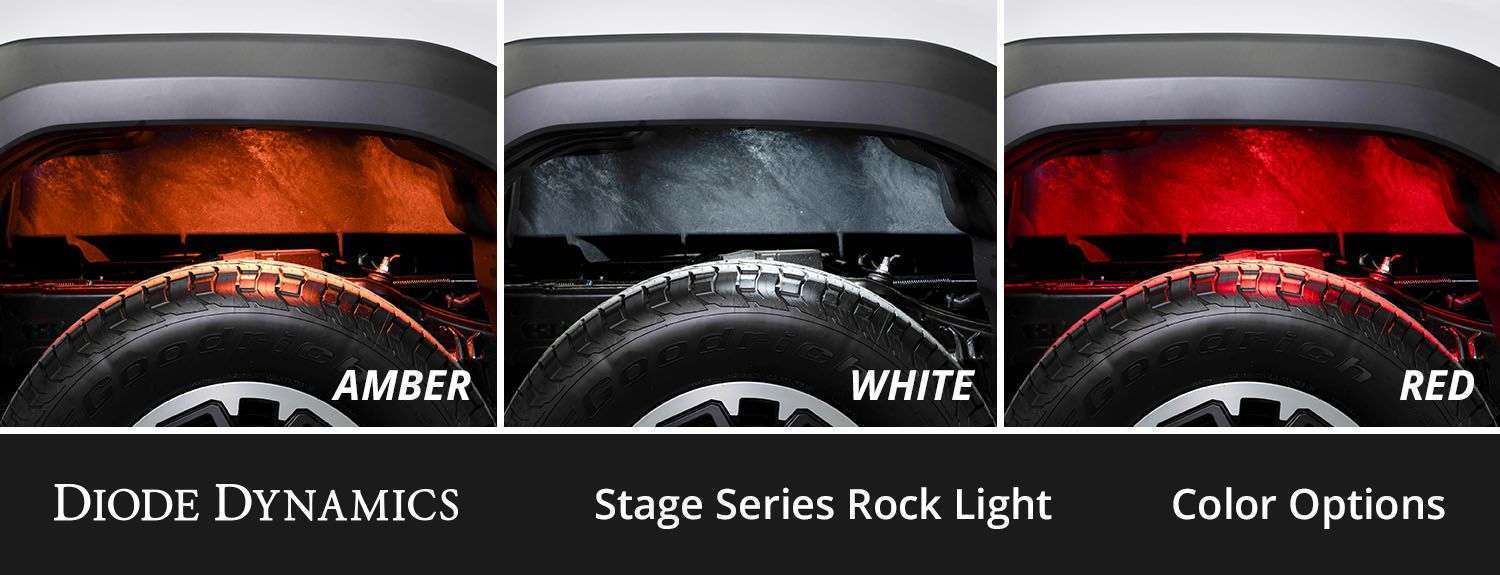 Diode Dynamics Single-Color Led Rock Light Kit Stage Series (4-Pack) 5 Stage Series Single-Color LED Rock Light Kit (4-pack)