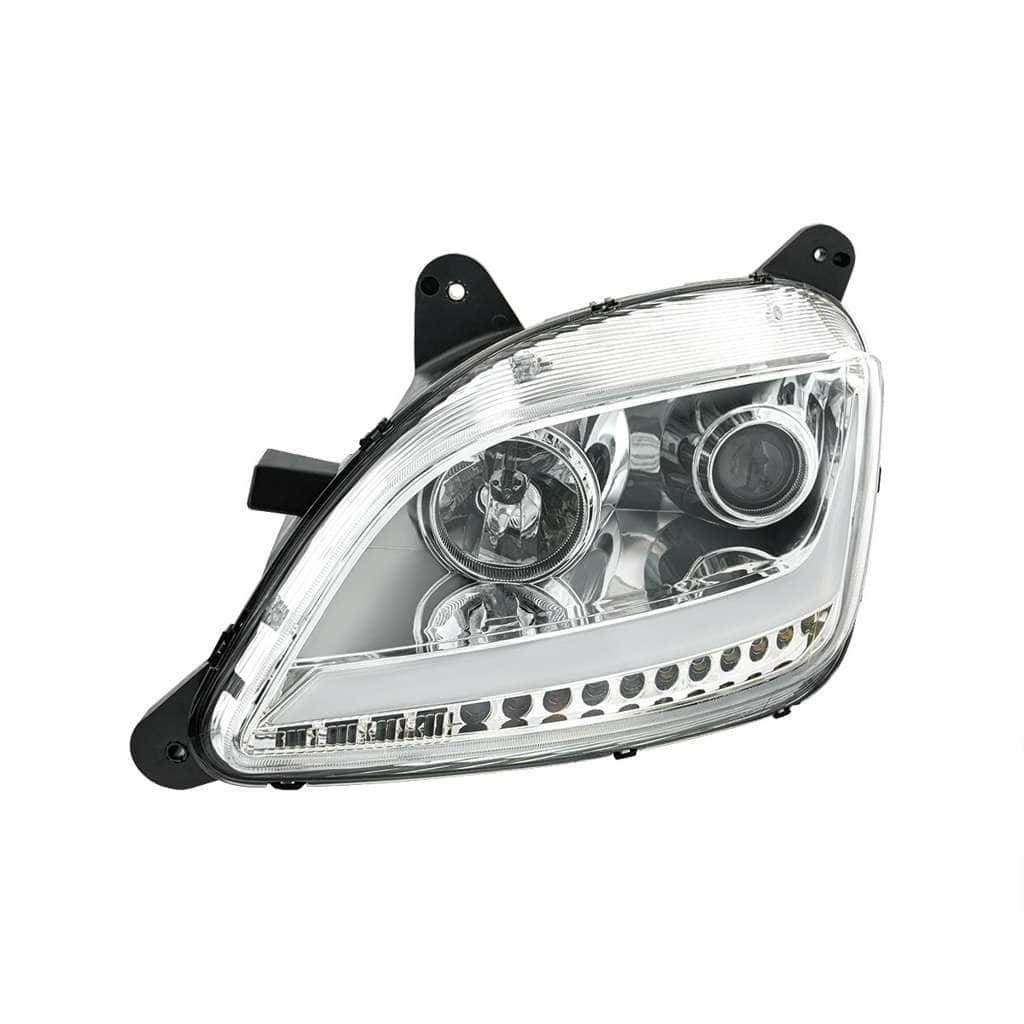 Peterbilt 579 Chrome Projection Headlights With Led Position &Amp; Sequential Signal 4 Projection Headlight With LED Position Light & Sequential Signal For 2012-2021 Peterbilt 579
