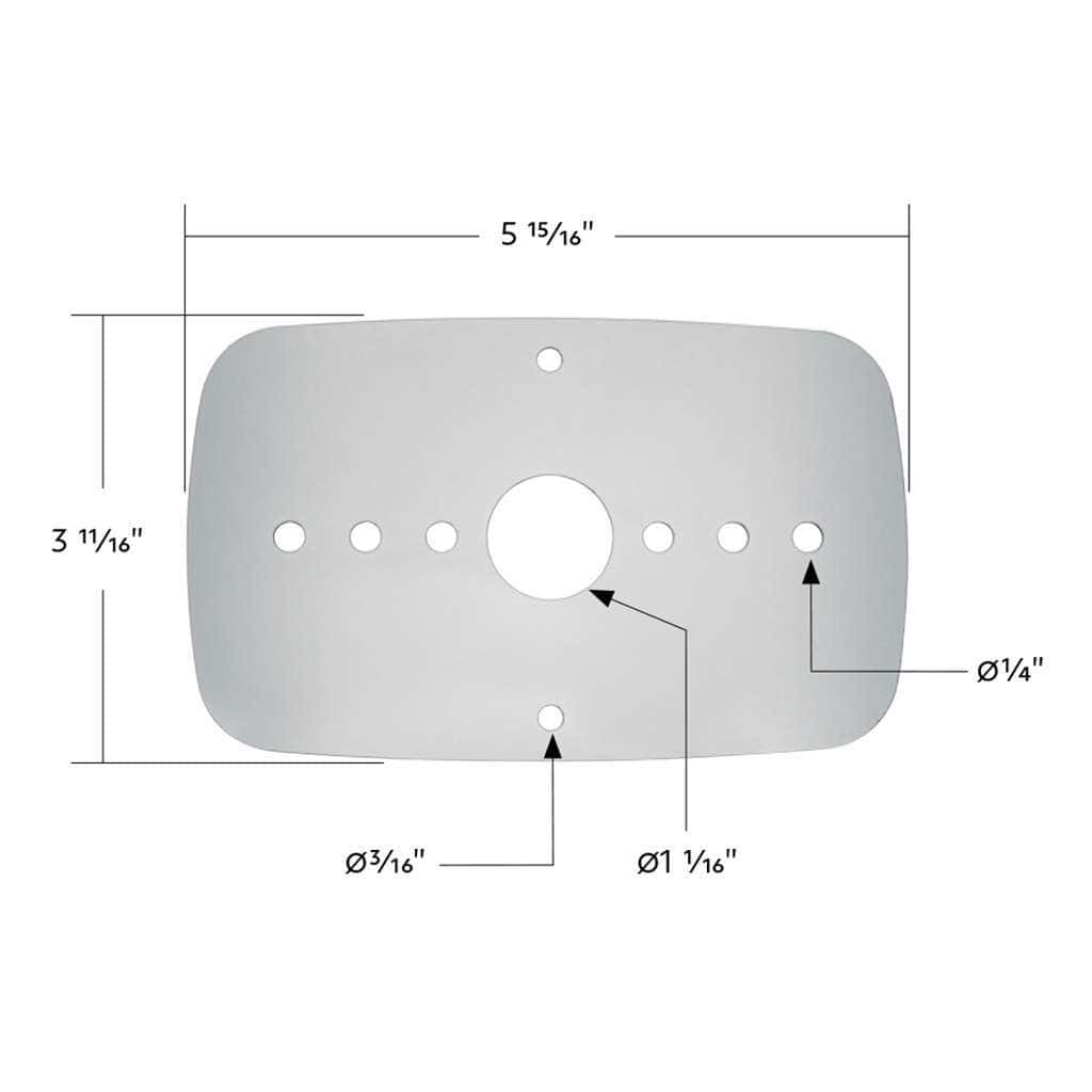 2008-2017 Freightliner Cascadia 304 Stainless Steel Turn Signal Light Plate 3 2008-2017 Freightliner Cascadia 304 Stainless Steel Turn Signal Light Plate