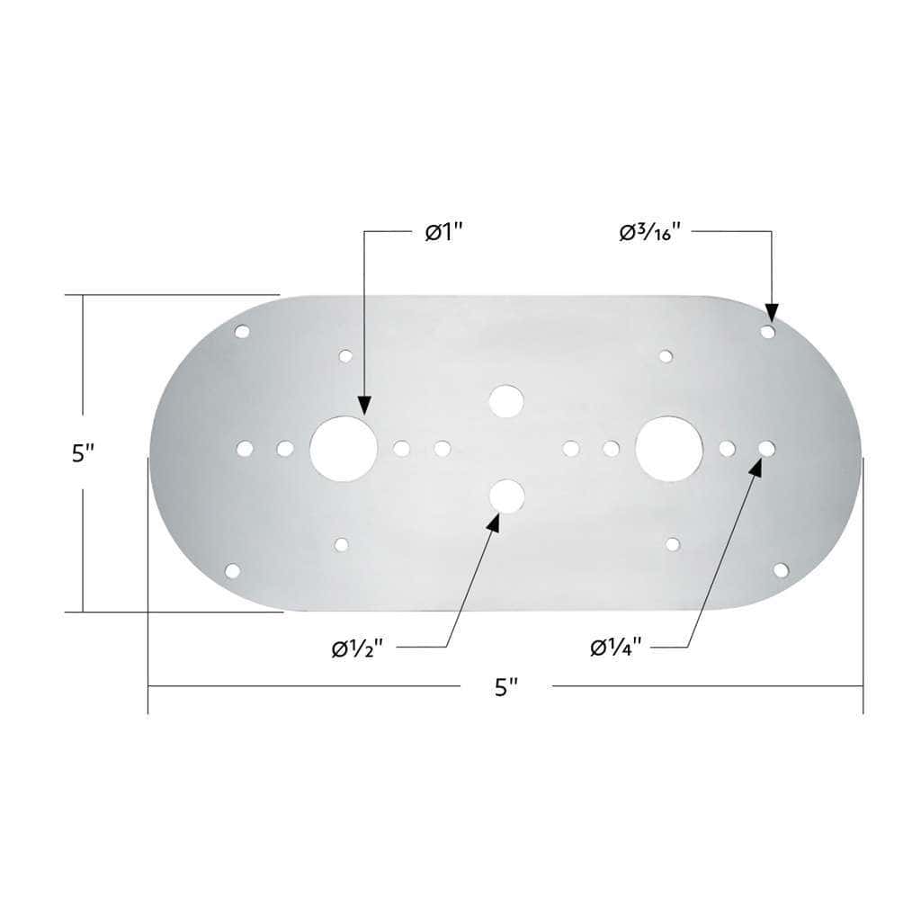 Kenworth &Amp; Peterbilt 304 Stainless Steel Above Door Dome Light Plate 3 Kenworth & Peterbilt 304 Stainless Steel Above Door Dome Light Plate