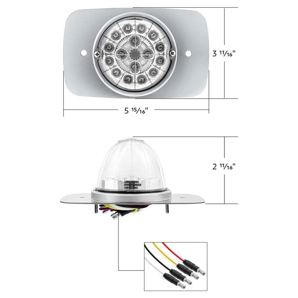 304 Ss Turn Signal Light Kit W/ 17 Led Double Fury Watermelon For 2008-2017 Fl Cascadia-Amber &Amp; Green Led 9 304 SS Turn Signal Light Kit With 17 LED Double Fury Watermelon For 2008-2017 Freightliner Cascadia