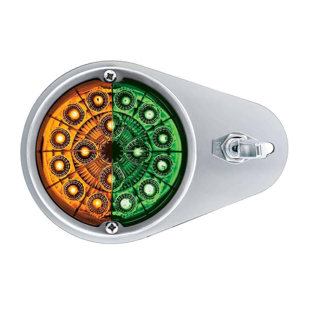 304 Ss Above Door Dome Light Kit W/ 17 Led Double Fury Watermelon For 1994-2025 Kw W900-Amber &Amp; Green Led 5 304 SS Above Door Dome Light Kit W/ 17 LED Double Fury Watermelon For 1994-2025 KW W900-Amber & Green LED
