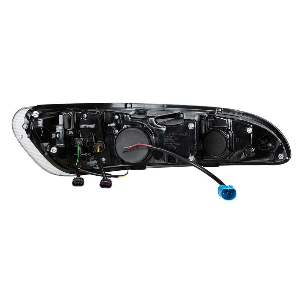 Peterbilt 386 Black Projection Headlights With Led Drl &Amp; Sequential Turn Signal 7 Projection Headlight With LED Sequential Turn & DRL For 2005-2015 Peterbilt 386-Black