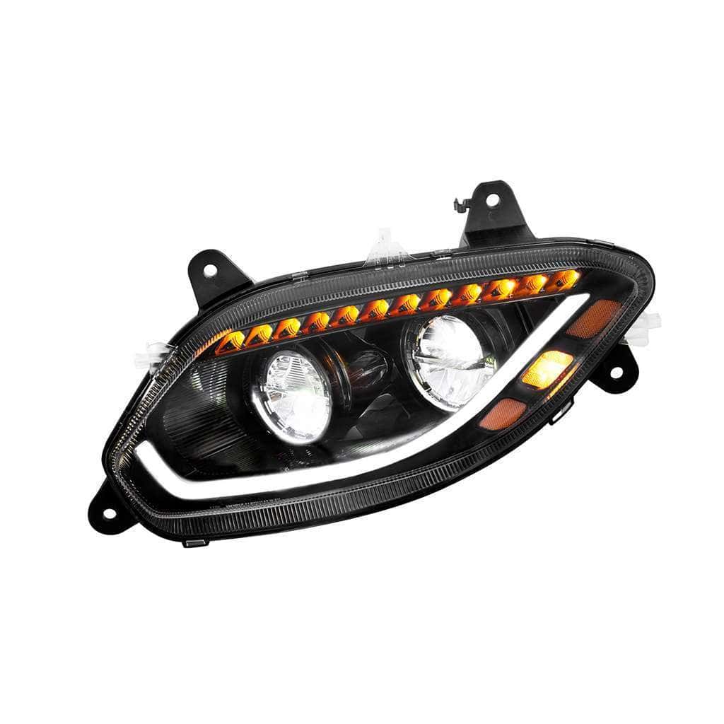 International LT Black 86 LED Headlight