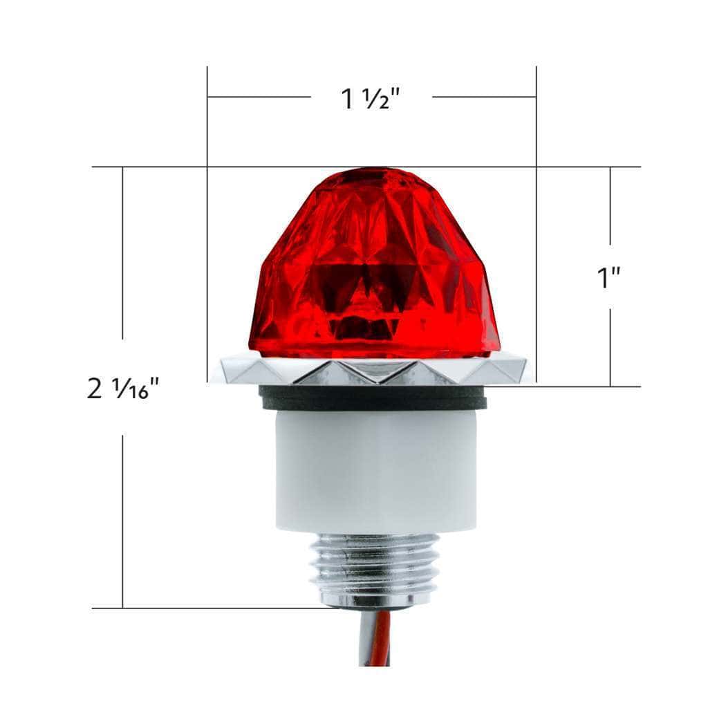 2 Led Dual Function Mini Crystal Watermelon Light – Red 6 2 LED Dual Function Mini Crystal Watermelon Light – Red