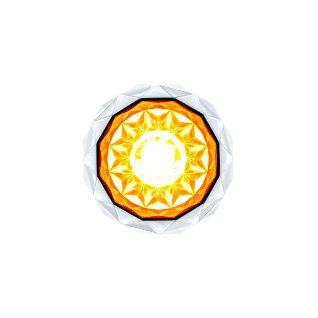2 LED Dual Function Mini Crystal Watermelon Light – Amber/Clear
