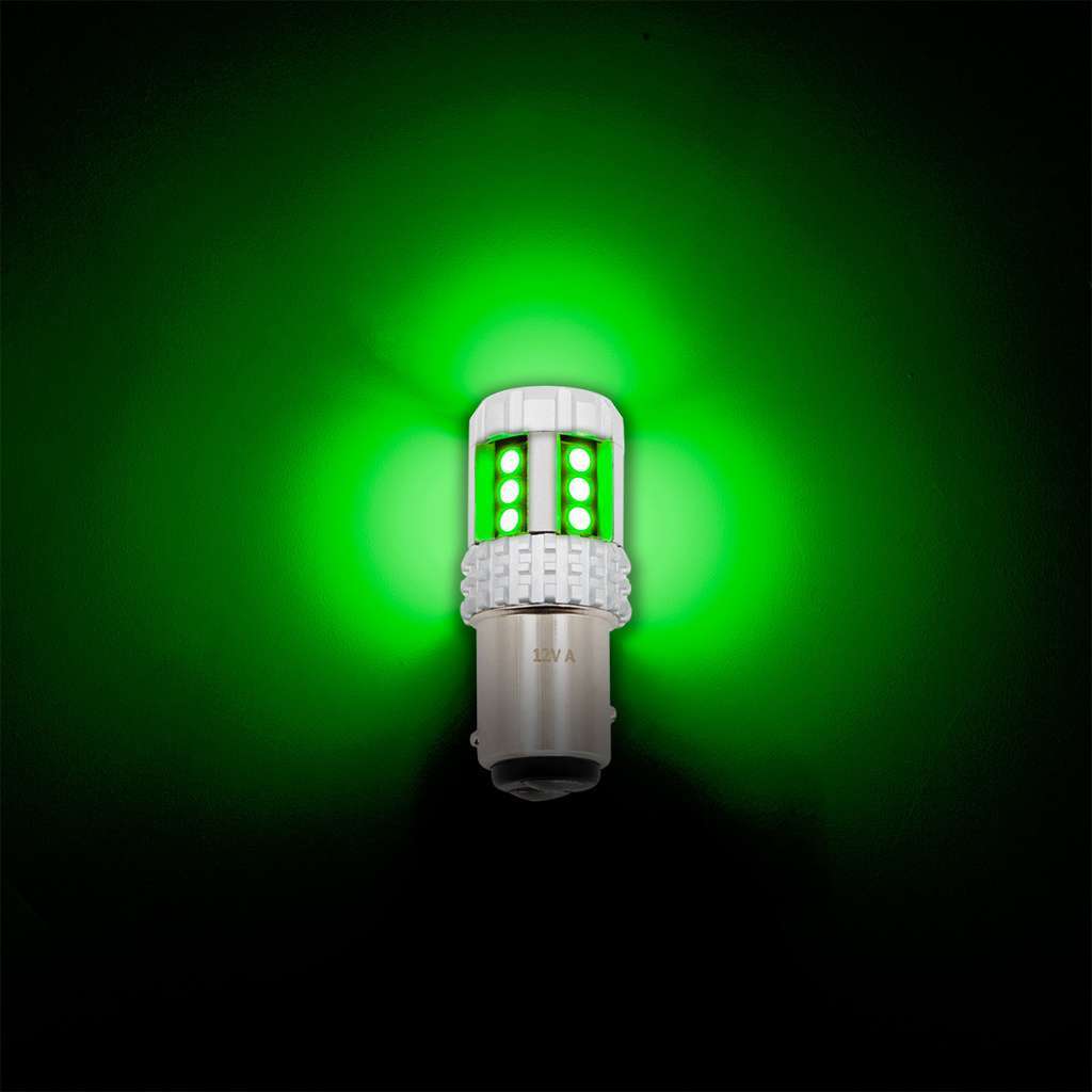 High Power 18 Led 1157 Bulb-Green 7 High Power 18 LED 1157 Bulb