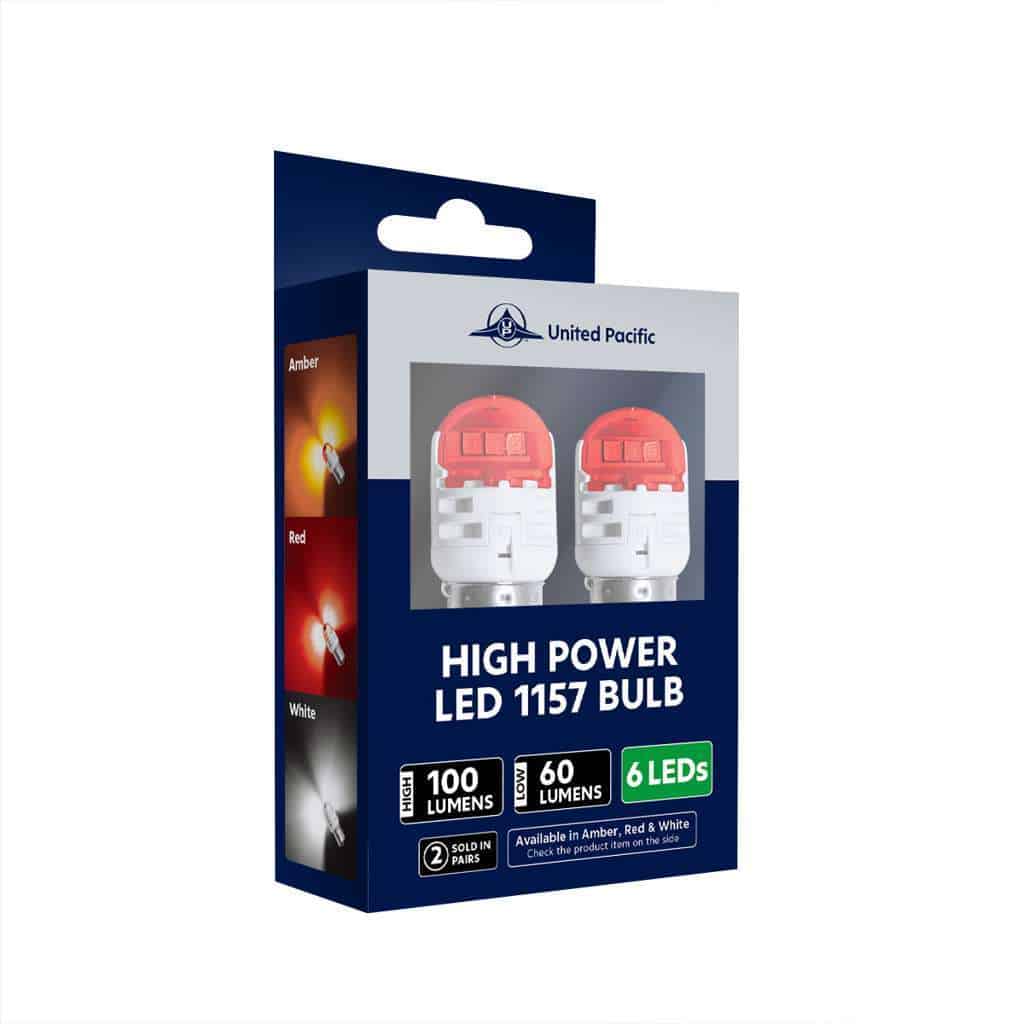 High Power 6 Led 1157 Bulb-Red (Pair) 8 High Power 6 LED 1157 Bulb