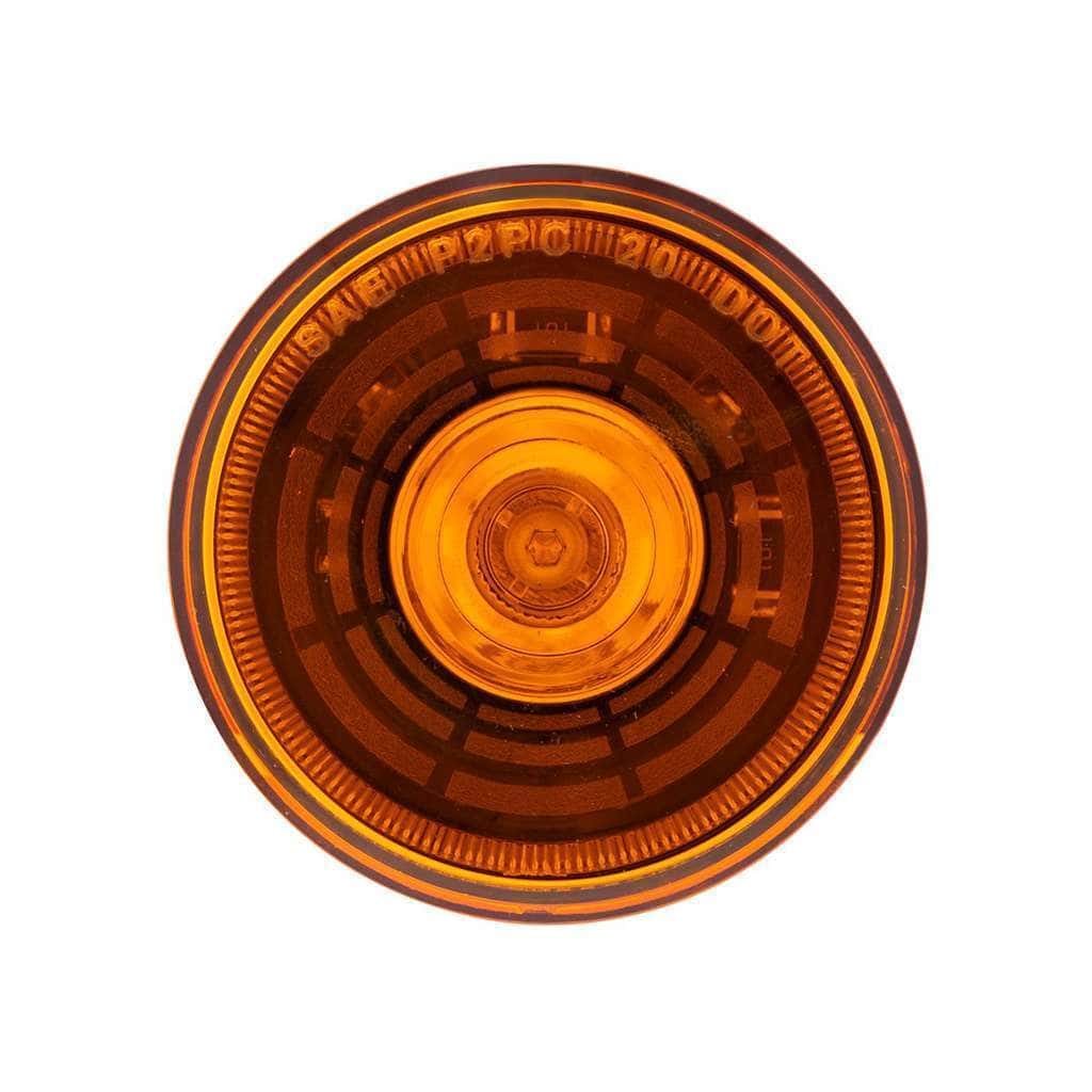 4 LED 2" Round Abyss Light (Clearance/Marker) - Amber LED/Amber Lens