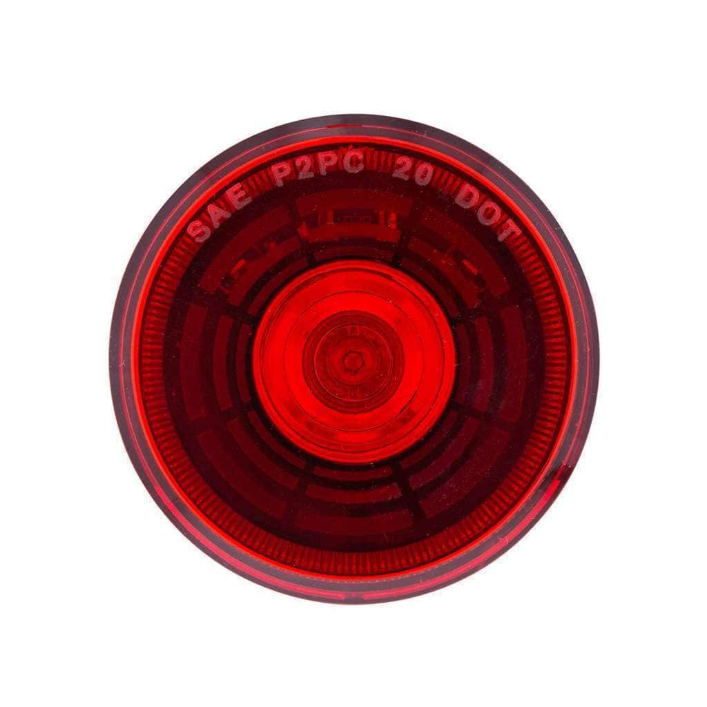 4 LED 2" Round Abyss Light (Clearance/Marker) - Red LED/Red Lens