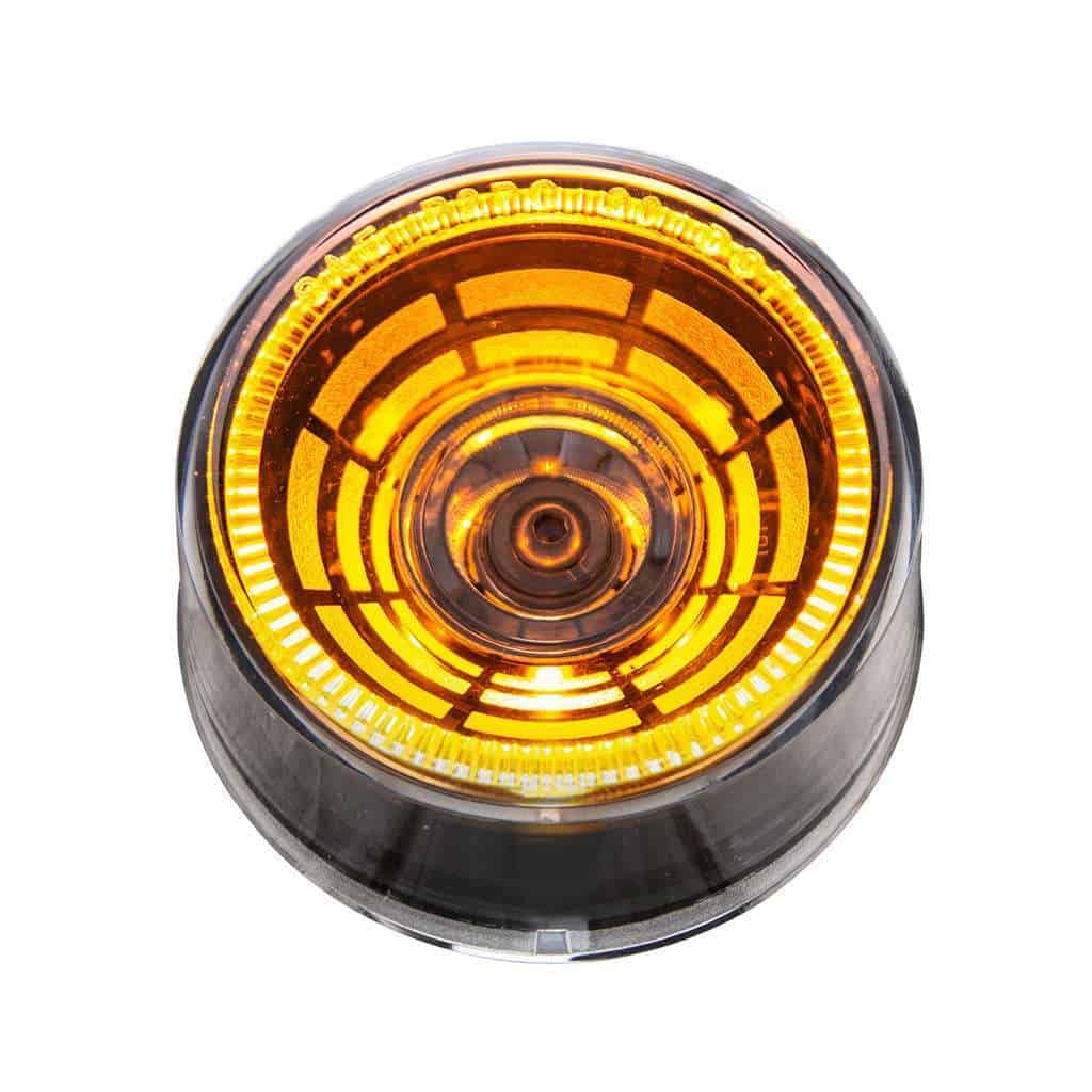 4 Led 2&Quot; Round Abyss Light (Clearance/Marker) - Amber Led/Clear Lens 3 4 LED 2" Round Abyss Light (Clearance/Marker) - Amber LED/Clear Lens