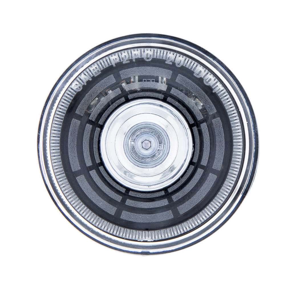 4 LED 2" Round Abyss Light (Clearance/Marker) - Red LED/Clear Lens
