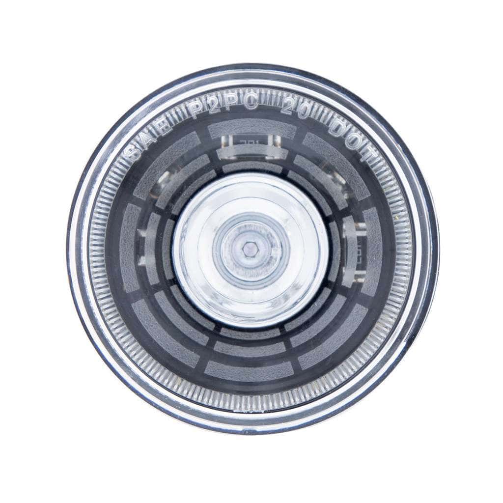 4 LED 2" Round Abyss Light (Clearance/Marker) - White LED/Clear Lens