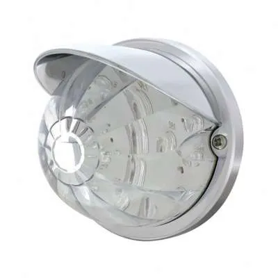 17 LED Dual Function Watermelon Flush Mount Kit With Visor - Red LED/Clear Lens