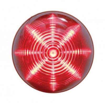 13 LED 2-1/2" Round Beehive Light (Clearance/Marker) - Red LED/Red Lens