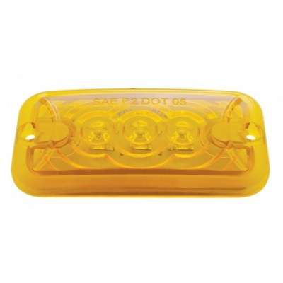 3 LED Clearance Marker Light - Amber LED/Amber Lens
