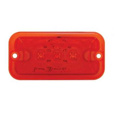 3 LED Clearance Marker Light - Red LED/Red Lens