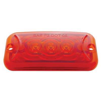 3 Led Clearance Marker Light - Red Led/Red Lens 3 3 LED Clearance Marker Light - Red LED/Red Lens