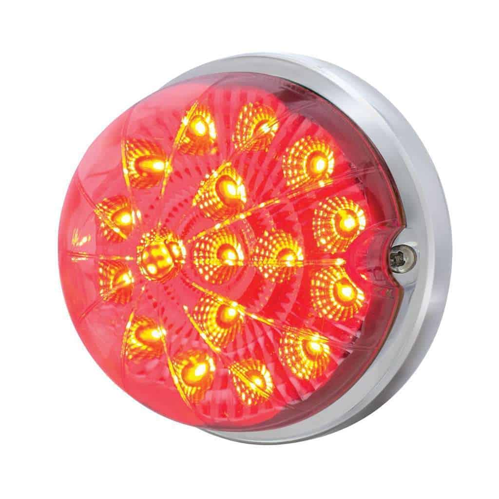 17 Led Dual Function Reflector Flush Mount Kit – Red W/Clear Lens 1 17 LED Dual Function Reflector Flush Mount Kit – Red w/Clear Lens