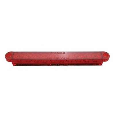10 Led 6-1/2&Quot; Light Bar Only (Stop, Turn &Amp; Tail) - Red Led/Red Lens 3 10 LED 6-1/2" Light Bar Only (Stop, Turn & Tail) - Red LED/Red Lens