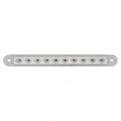 10 LED 6-1/2" Light Bar Only (Stop, Turn & Tail) - Red LED/Clear Lens