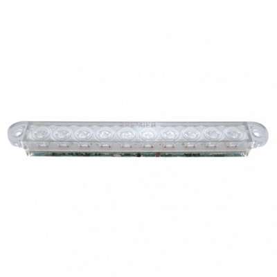 10 LED 6-1/2" Light Bar Only (Stop, Turn & Tail) - Red LED/Clear Lens
