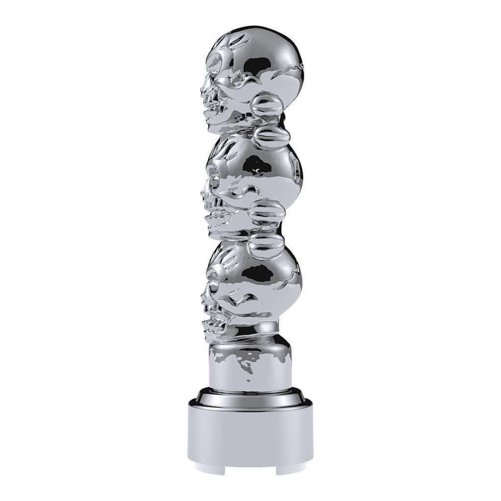 Thread-On 3-Skulls Gearshift Knob With Adapter For Eaton-Fuller 9/10 Speed Shifter 3 Thread-On 3-Skulls Gearshift Knob With Adapter For Eaton-Fuller 9/10 Speed Shifter