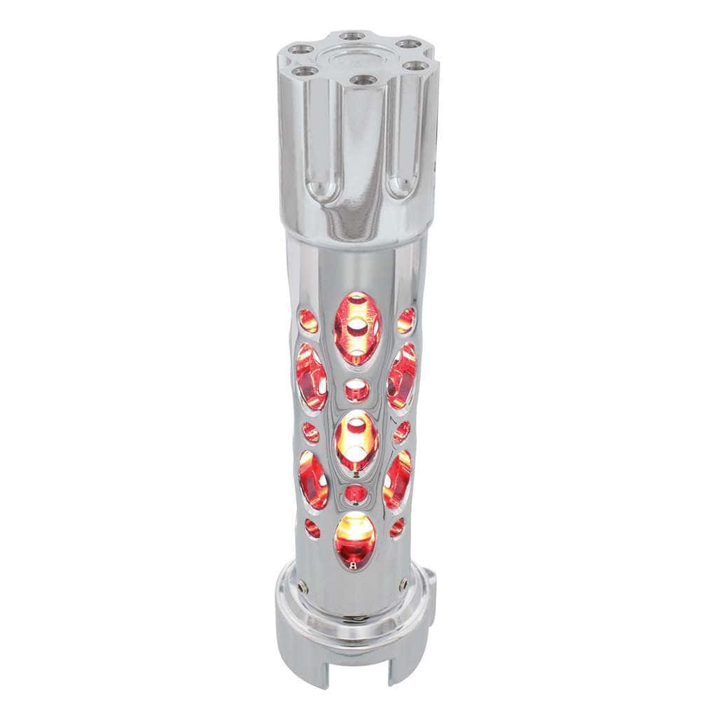 Austin Style Gun Cylinder Gearshift Knob With Led 13/15/18 Speed Adapter- Chrome 3 Austin Style Gun Cylinder Gearshift Knob With LED 13/15/18 Speed Adapter- Chrome