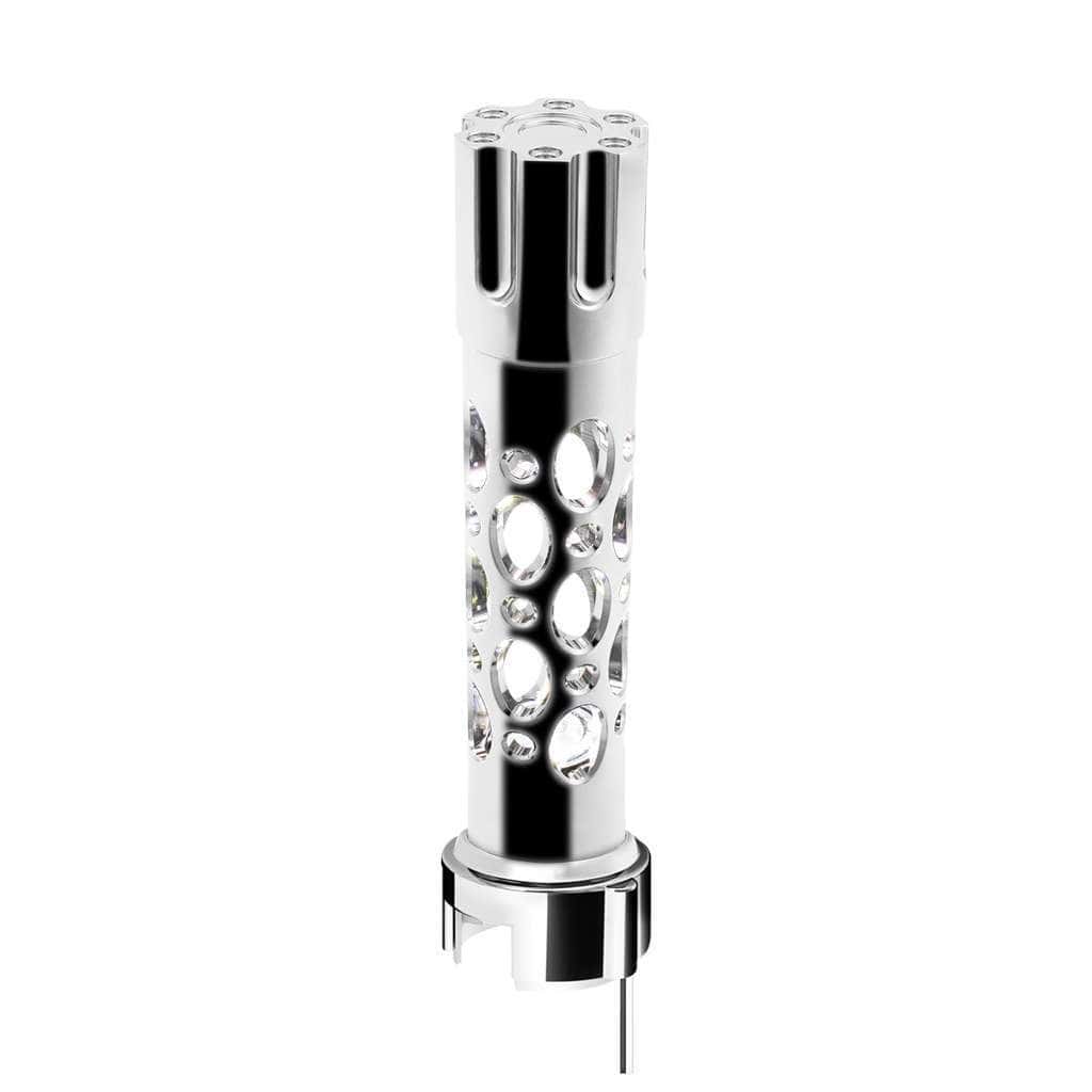 Austin Style Gun Cylinder Gearshift Knob With Led 13/15/18 Speed Adapter- Chrome 4 Austin Style Gun Cylinder Gearshift Knob With LED 13/15/18 Speed Adapter- Chrome