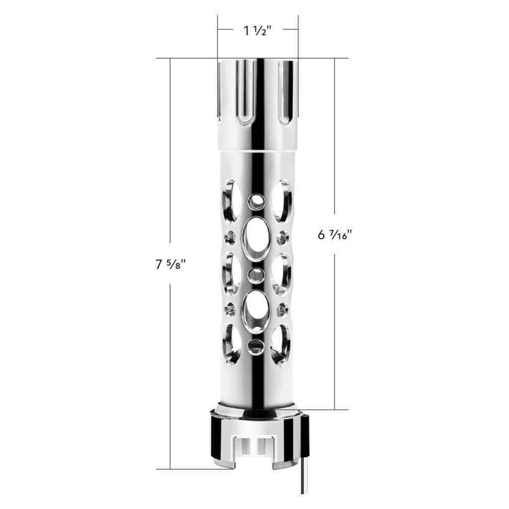 Austin Style Gun Cylinder Gearshift Knob With Led 13/15/18 Speed Adapter- Chrome 7 Austin Style Gun Cylinder Gearshift Knob With LED 13/15/18 Speed Adapter- Chrome