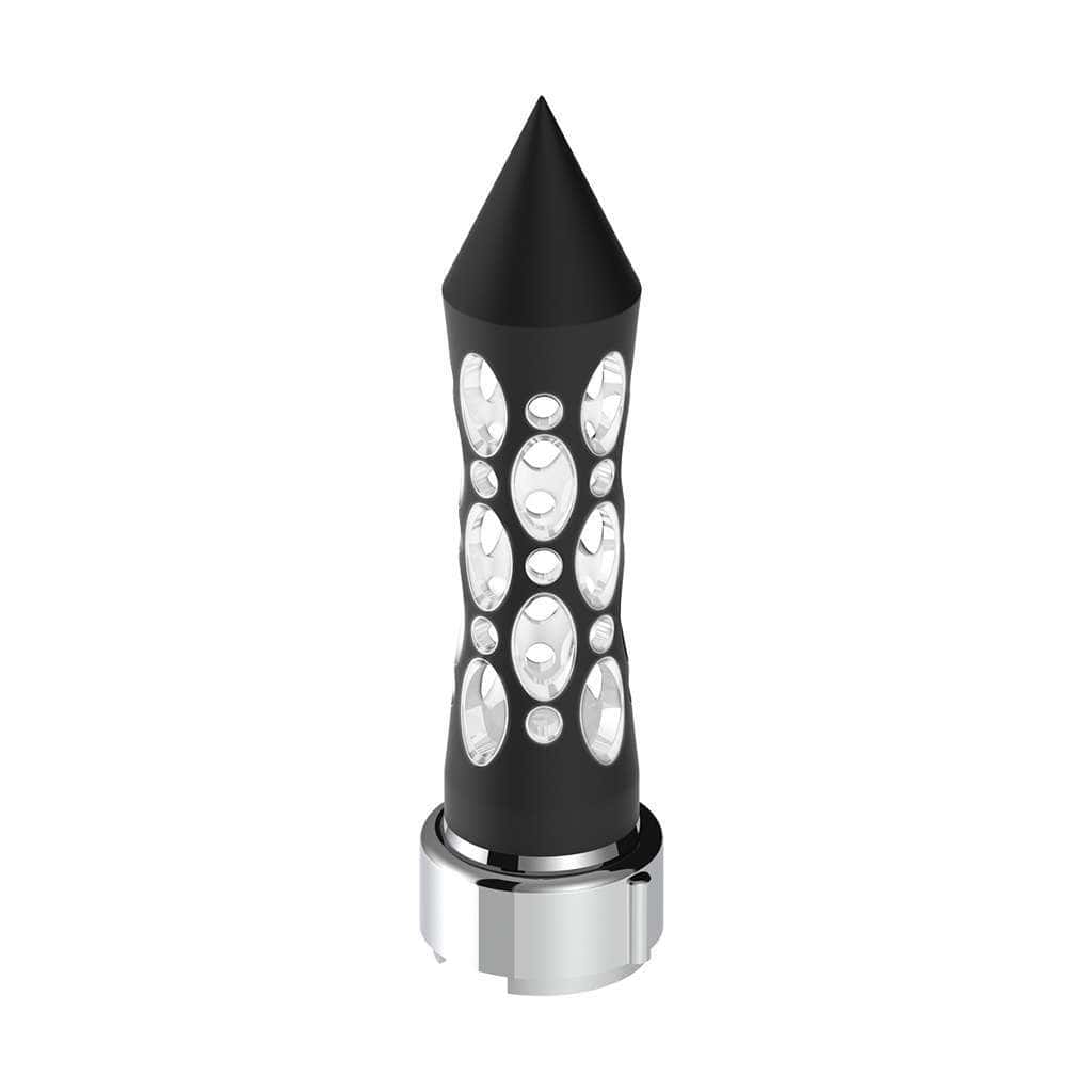 Thread-On Daytona Style Spike Gearshift Knob With Led 9/10 Speed Adapter-Black 4 Thread-On Daytona Style Spike Gearshift Knob With LED 9/10 Speed Adapter-Black