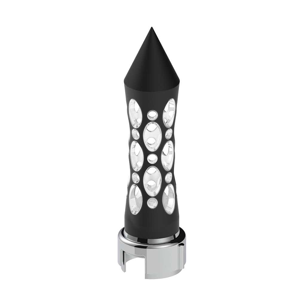 Thread-On Daytona Style Spike Gearshift Knob With Led 13/15/18 Speed Adapter-Black 4 Thread-On Daytona Style Spike Gearshift Knob With LED 13/15/18 Speed Adapter