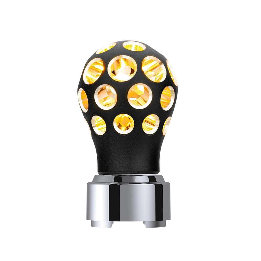 Thread-On Phoenix Style Ball Gearshift Knob With Led 9/10 Speed Adapter-Black 3 Thread-On Phoenix Style Ball Gearshift Knob With LED 9/10 Speed Adapter