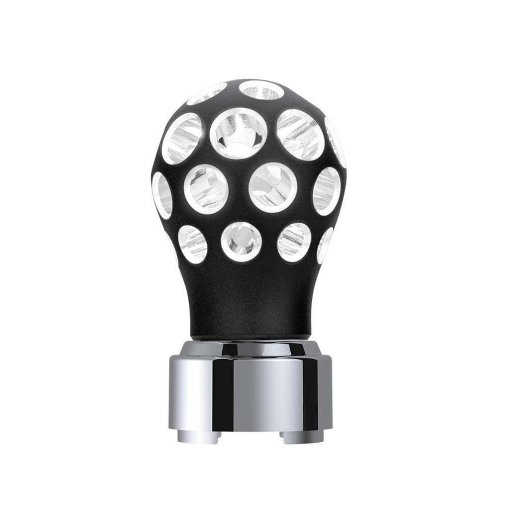 Thread-On Phoenix Style Ball Gearshift Knob With Led 9/10 Speed Adapter-Black 4 Thread-On Phoenix Style Ball Gearshift Knob With LED 9/10 Speed Adapter