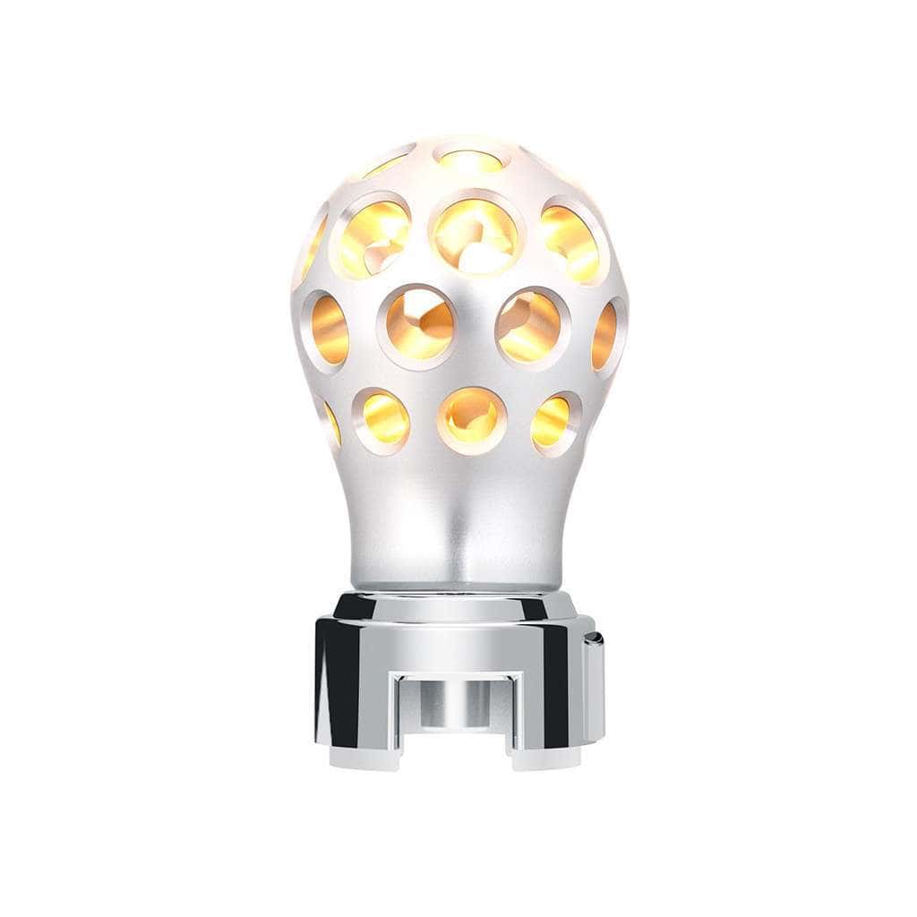 Thread-On Phoenix Style Ball Gearshift Knob With LED 13/15/18 Speed Adapter