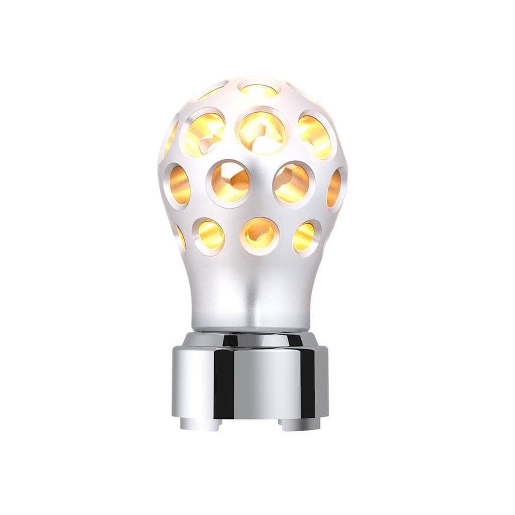 Thread-On Phoenix Style Ball Gearshift Knob With Led 9/10 Speed Adapter-Chrome 3 Thread-On Phoenix Style Ball Gearshift Knob With LED 9/10 Speed Adapter