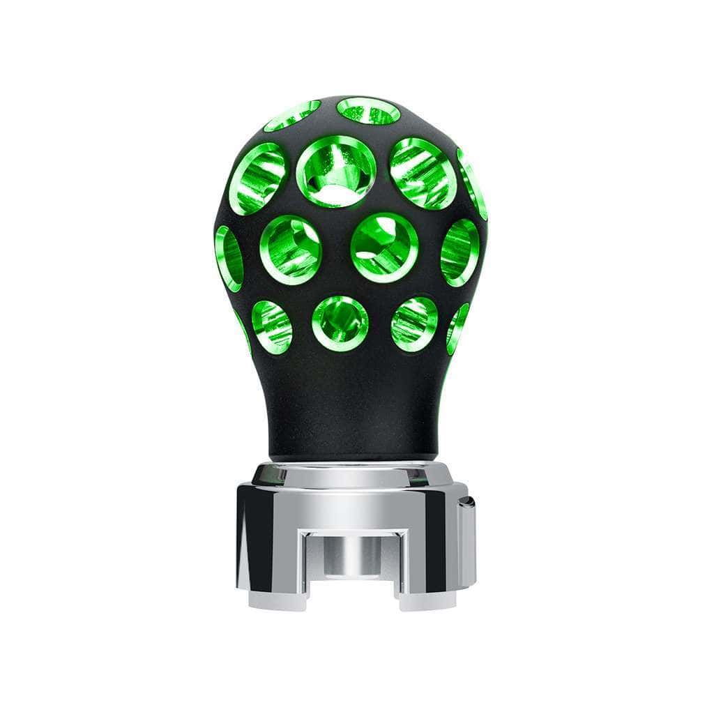 Thread-On Phoenix Style Ball Gearshift Knob With Led 13/15/18 Speed Adapter-Black 5 Thread-On Phoenix Style Ball Gearshift Knob With LED 13/15/18 Speed Adapter