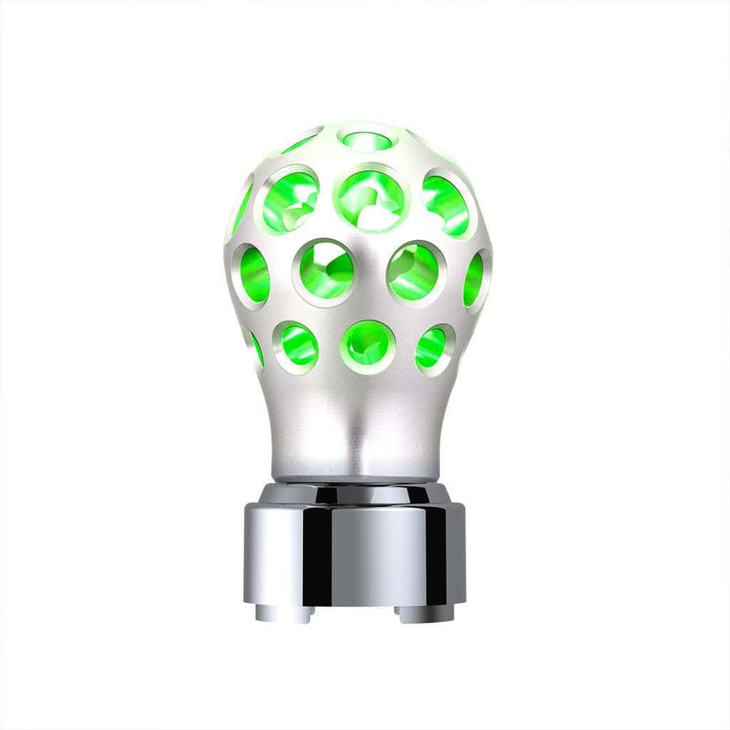 Thread-On Phoenix Style Ball Gearshift Knob With Led 9/10 Speed Adapter-Chrome 5 Thread-On Phoenix Style Ball Gearshift Knob With LED 9/10 Speed Adapter