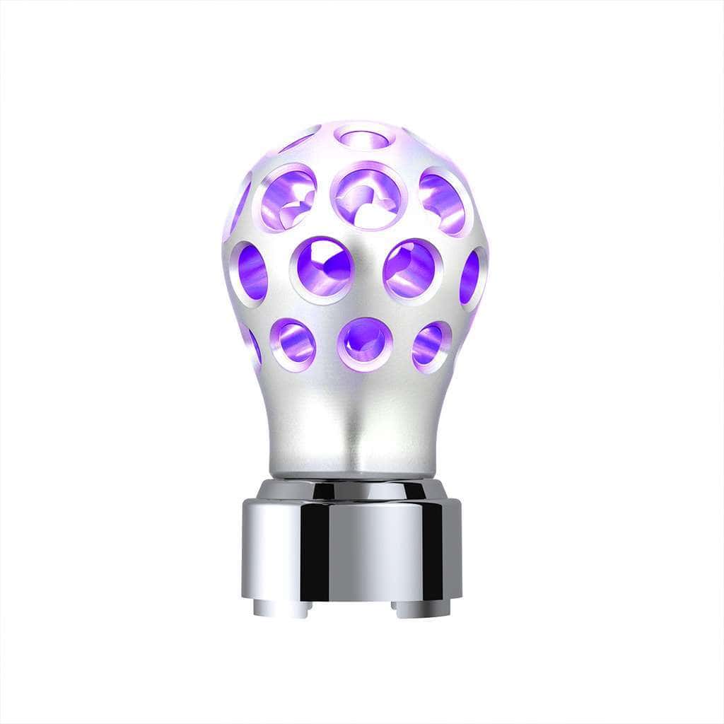 Thread-On Phoenix Style Ball Gearshift Knob With Led 9/10 Speed Adapter-Chrome 6 Thread-On Phoenix Style Ball Gearshift Knob With LED 9/10 Speed Adapter