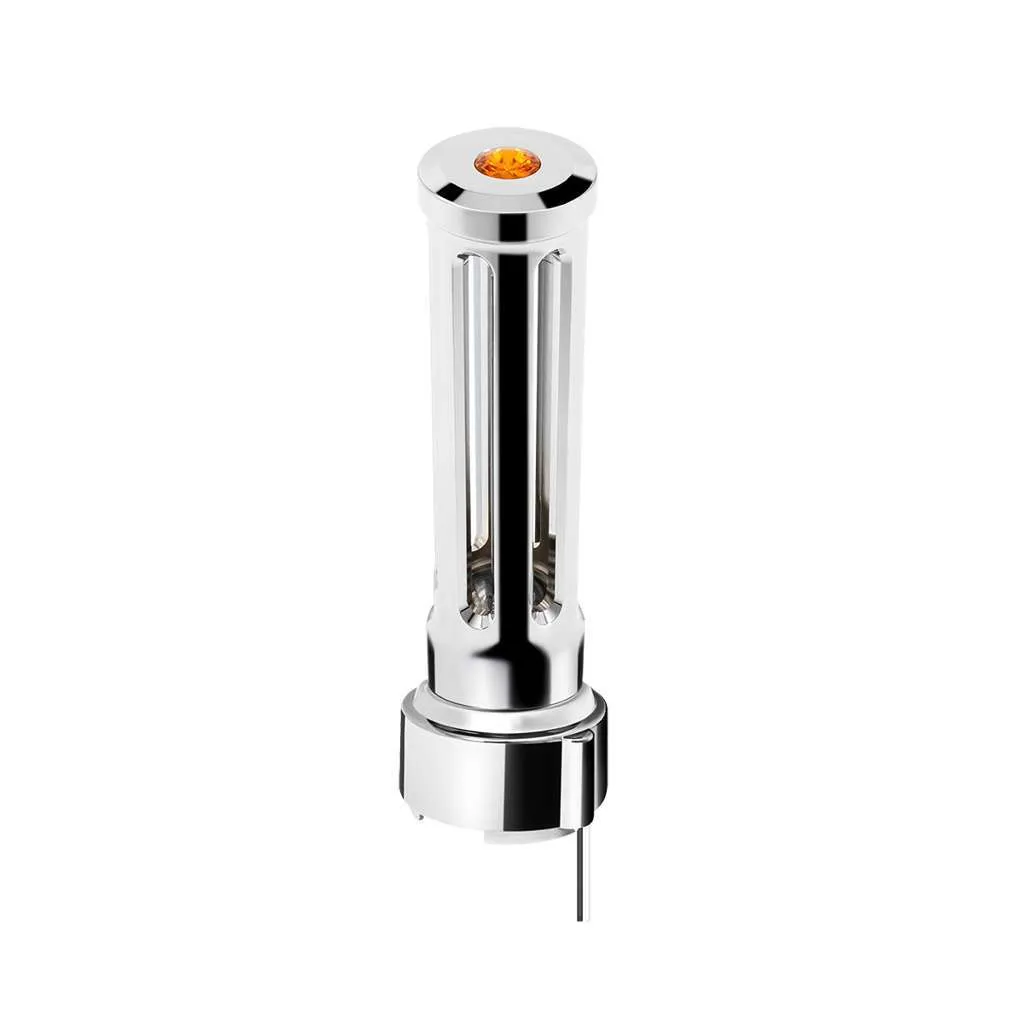 Thread-On Sonoma Style Gearshift Knob With LED 9/10 Speed Adapter-Chrome