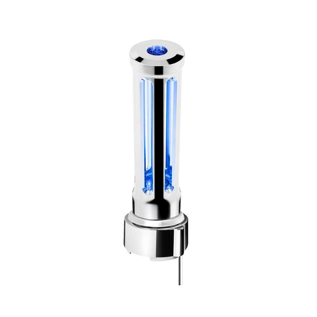 Thread-On Sonoma Style Gearshift Knob With Led 9/10 Speed Adapter-Chrome 3 Thread-On Sonoma Style Gearshift Knob With LED 9/10 Speed Adapter-Chrome