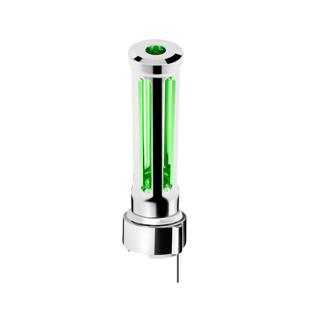 Thread-On Sonoma Style Gearshift Knob With Led 9/10 Speed Adapter-Chrome 5 Thread-On Sonoma Style Gearshift Knob With LED 9/10 Speed Adapter-Chrome