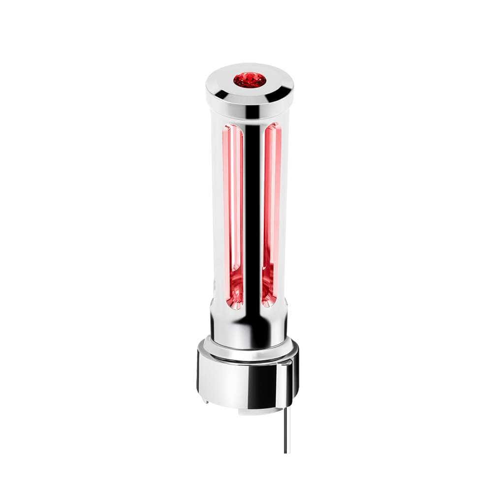 Thread-On Sonoma Style Gearshift Knob With Led 9/10 Speed Adapter-Chrome 7 Thread-On Sonoma Style Gearshift Knob With LED 9/10 Speed Adapter-Chrome