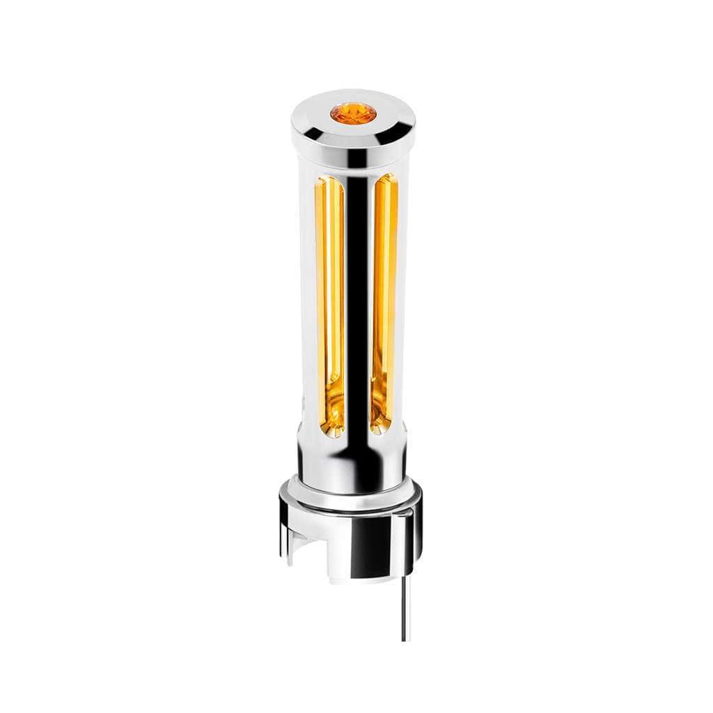 Thread-On Sonoma Style Gearshift Knob With LED 13/15/18 Speed Adapter-Chrome