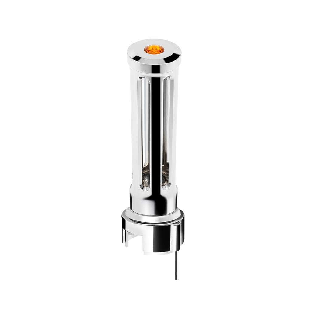 Thread-On Sonoma Style Gearshift Knob With LED 13/15/18 Speed Adapter-Chrome